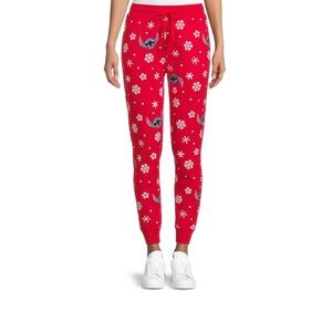 Disney Lilo and stitch Christmas sweat pants